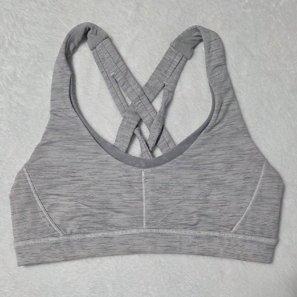 Lululemon Athletica Heather Gray Sports Bra